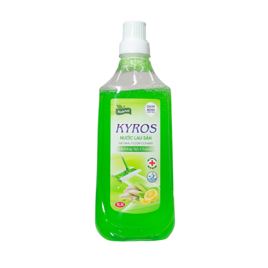 Nước Lau Sàn KYROS Hương Sả Chanh 1 Lít