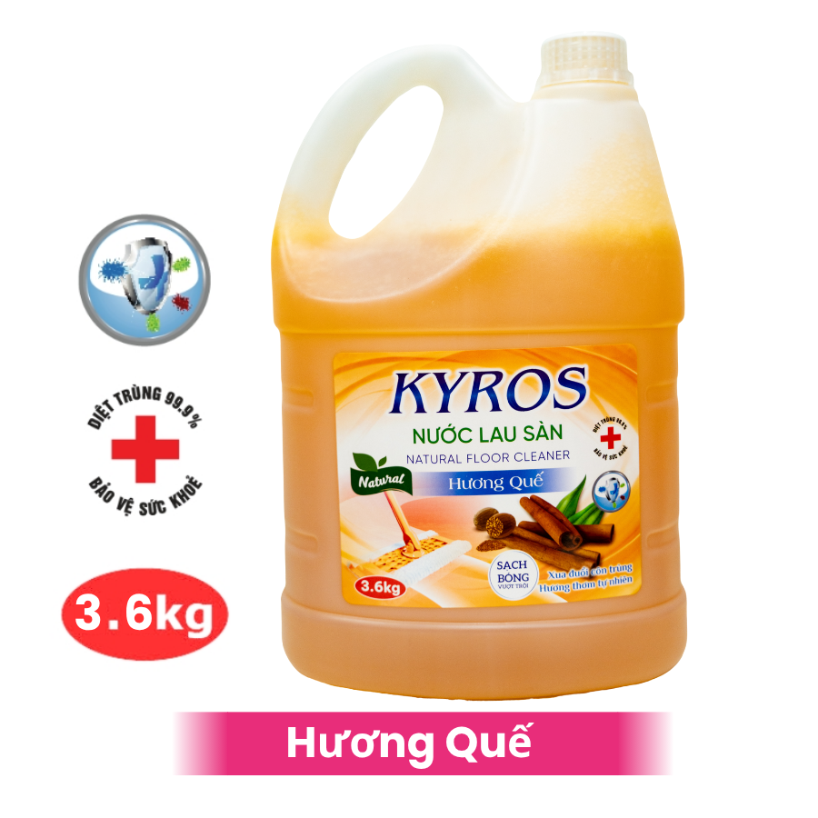 Nước Lau Sàn KYROS Hương Quế 3.6kg