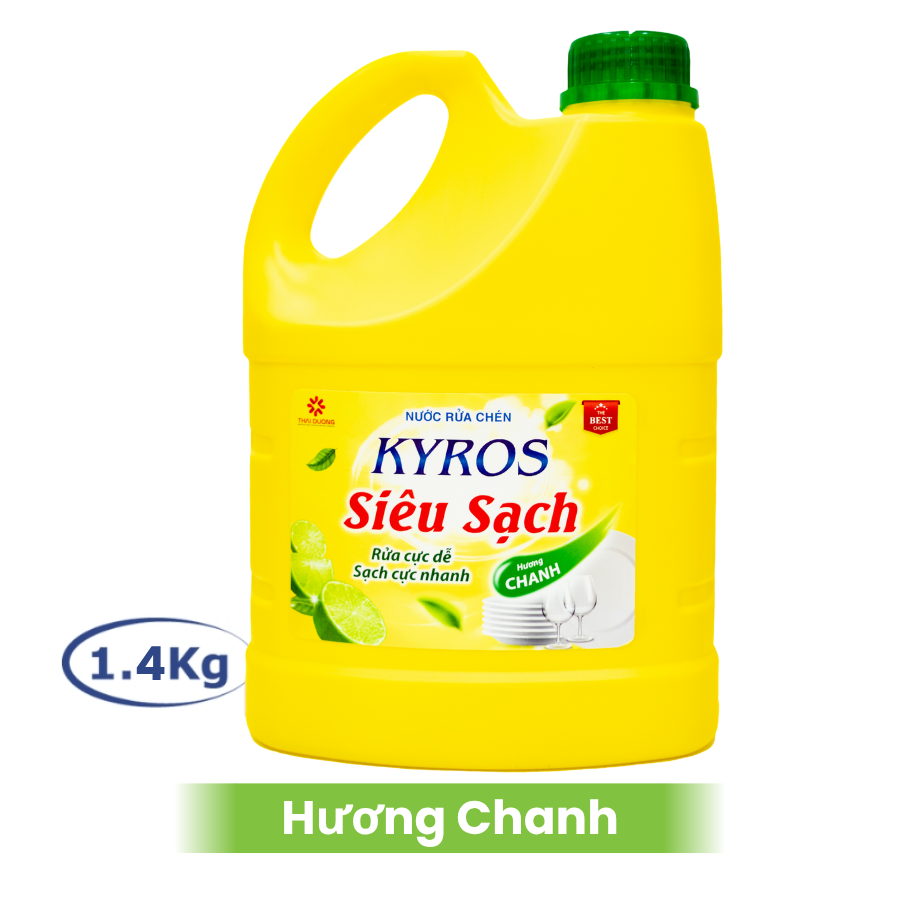 Nước Rửa Chén KYROS Tinh Chất Chanh 1.4Kg