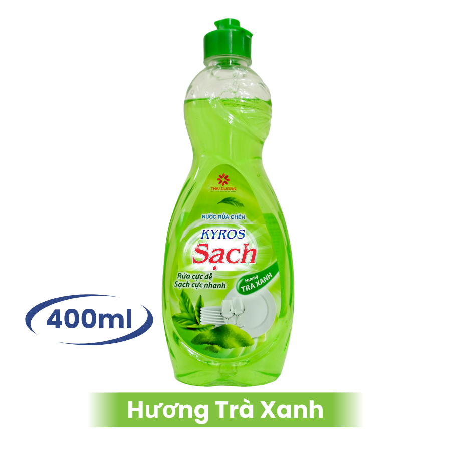 Nước Rửa Chén KYROS Tinh Chất Trà Xanh 400g