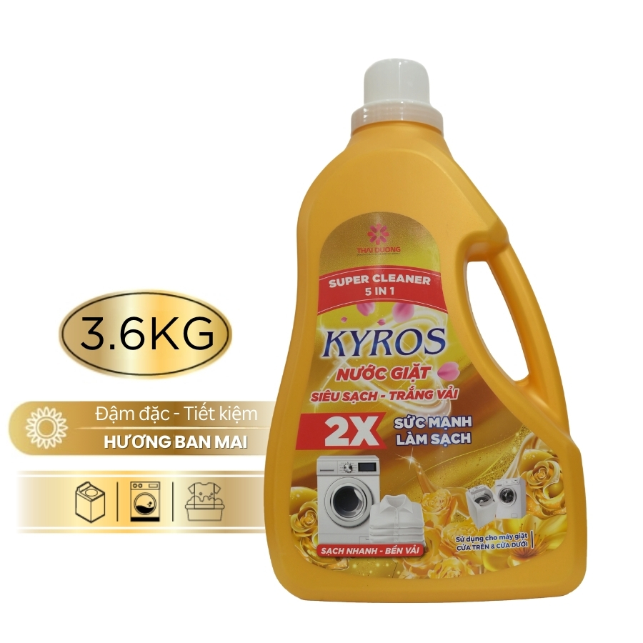 Nước Giặt 5in1 Hương Ban Mai KYROS 3.6kg