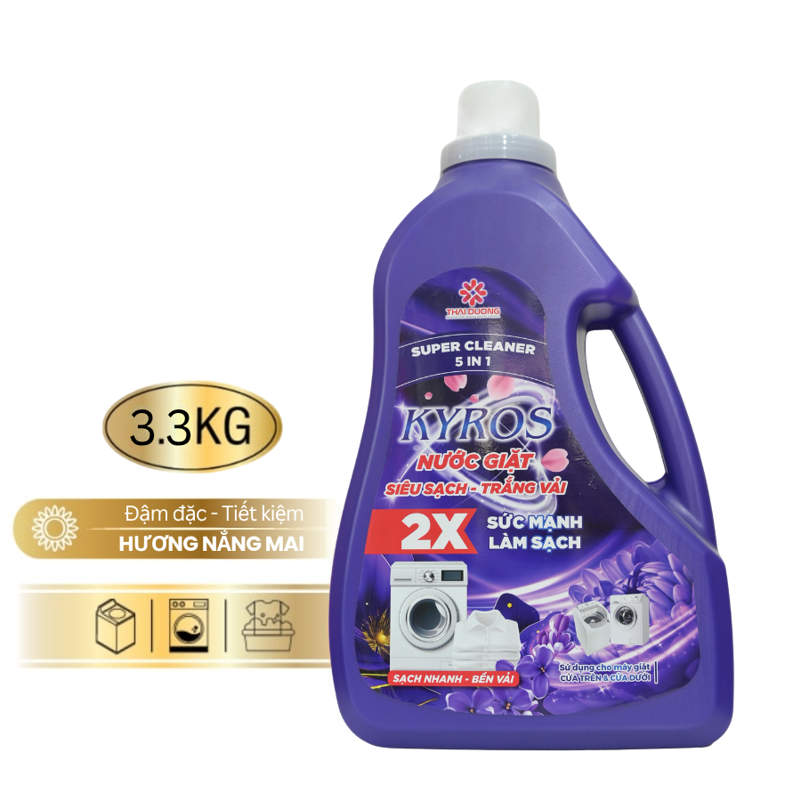 Nước Giặt 5in1 Hương Nắng Mai KYROS 3.3kg