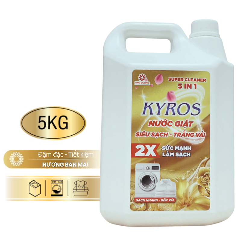 Nước Giặt 5in1 KYROS Hương Ban Mai 5kg