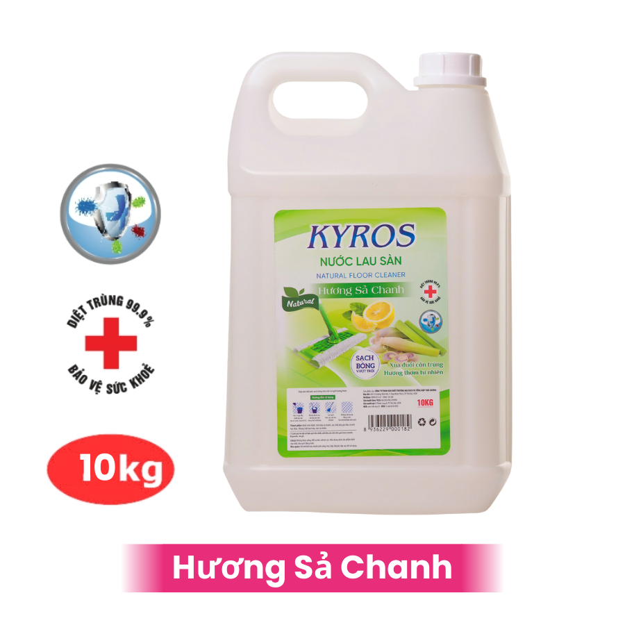 Nước Lau Sàn KYROS Hương Sả Chanh 10kg