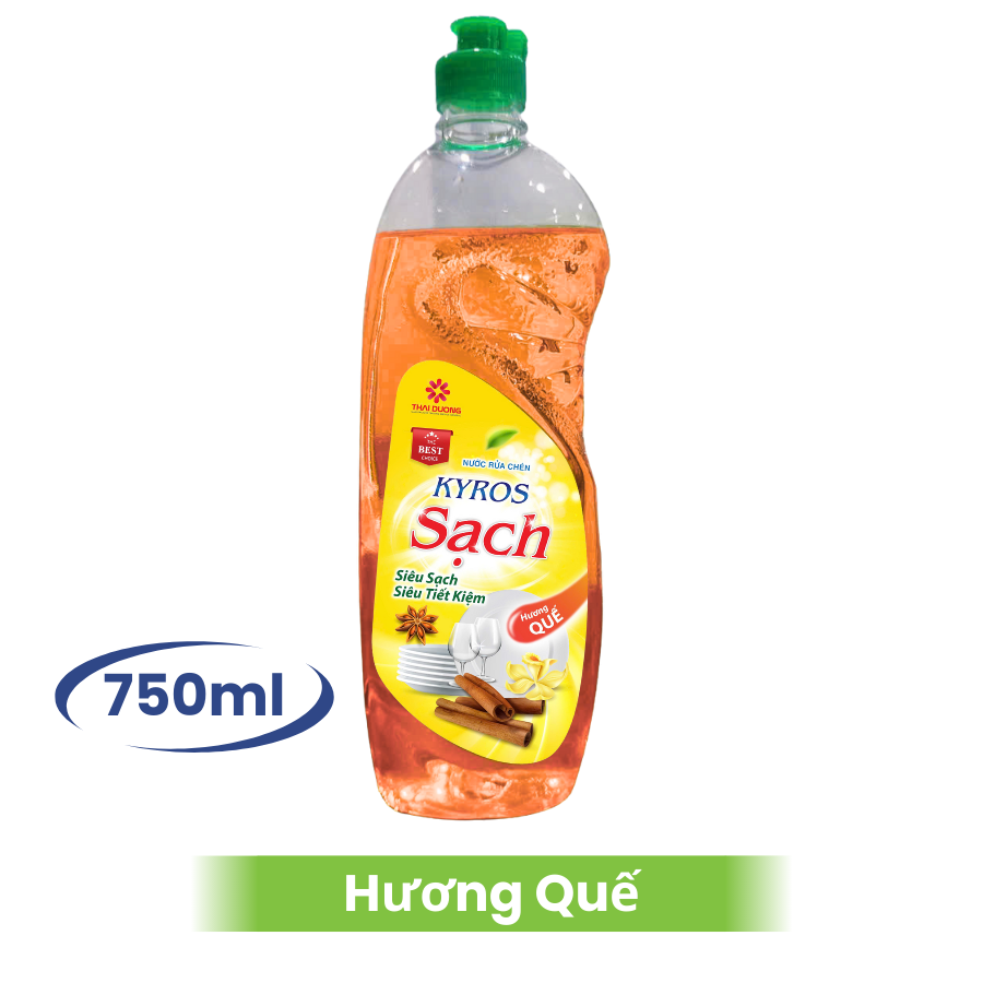 Nước rửa chén KYROS Hương Quế 750g