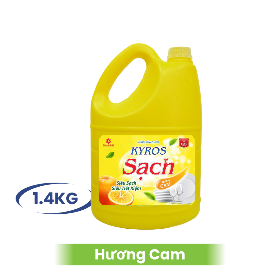 Nước rửa chén KYROS Hương Cam 1.4KG