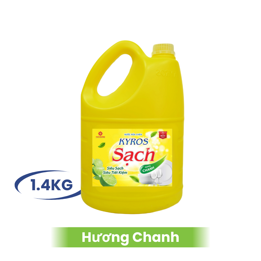 Nước rửa chén KYROS Hương Chanh 1.4KG