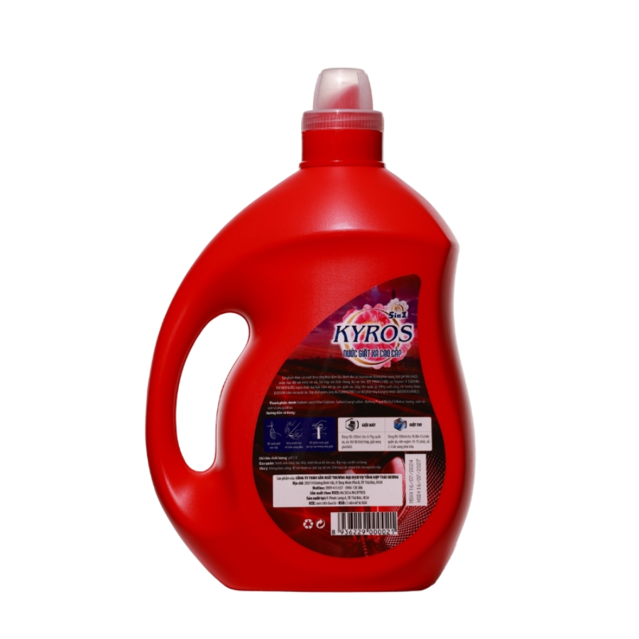 Nước Giặt Xả Đậm Đặc KYROS Hương Nước Hoa Pháp 3.5kg