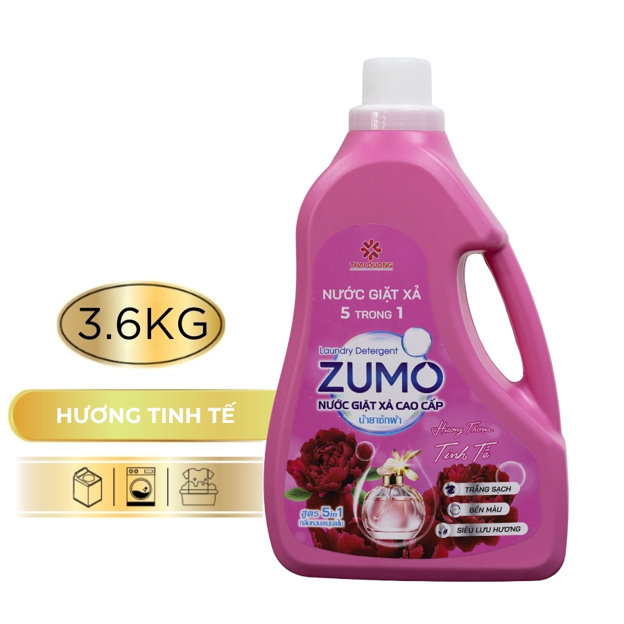 Nước Giặt Xả 5in1 ZUMO - Hương Tinh Tế 3.6kg