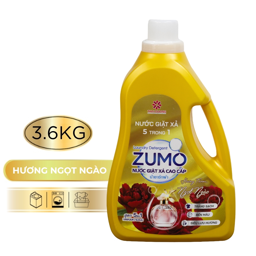Nước Giặt Xả 5in1 ZUMO - Hương Ngọt Ngào 3.6kg