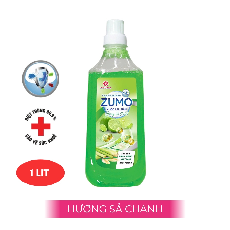 Nước Lau Sàn ZUMO - Hương Sả Chanh 1 Lít