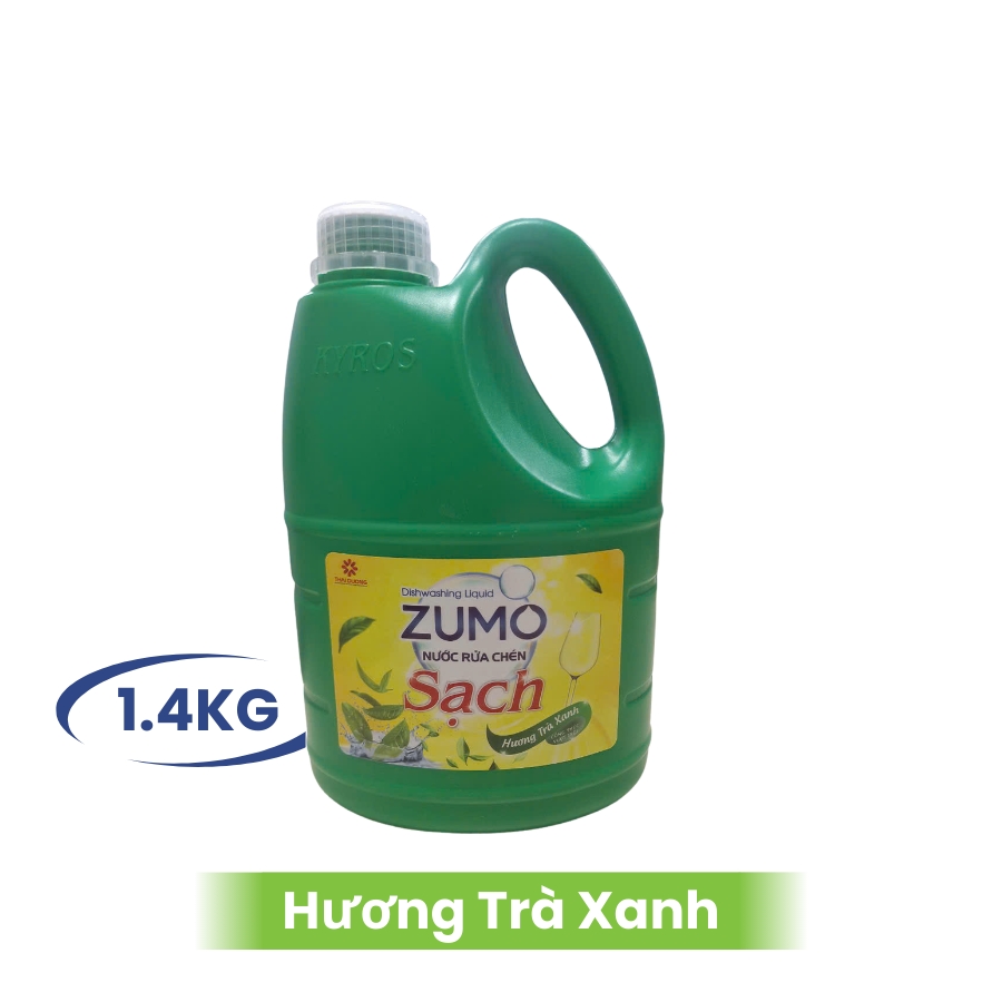 Nước Rửa Chén ZUMO - Hương Trà Xanh 1.4kg