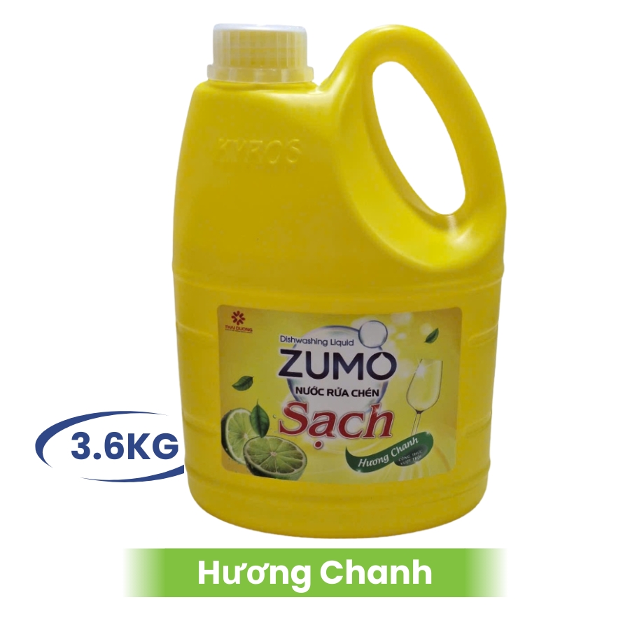 Nước Rửa Chén ZUMO - Hương Chanh 3.6kg
