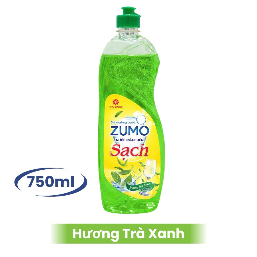 Nước Rửa Chén ZUMO - Hương Trà Xanh 750ml