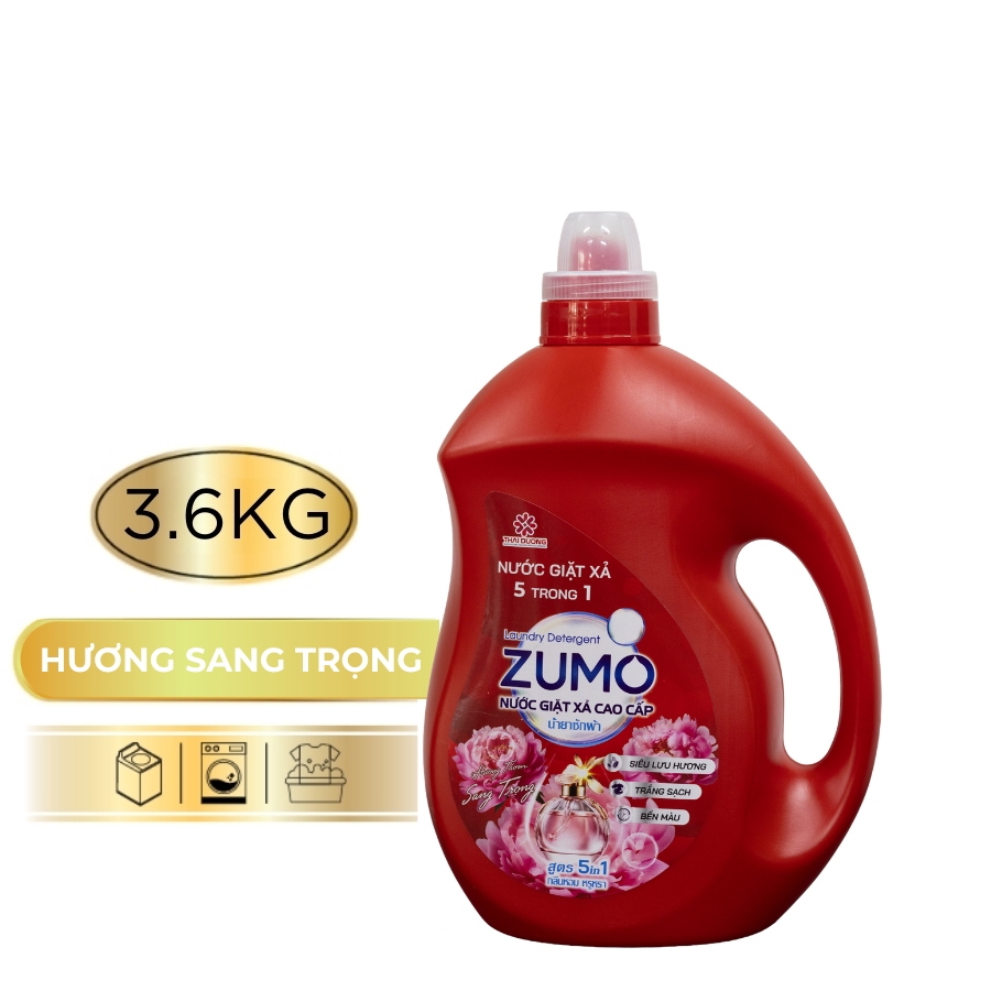 Nước Giặt Xả 5in1 ZUMO - Hương Sang Trọng 3.6kg