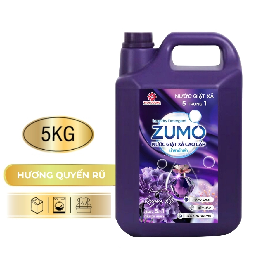 Nước Giặt Xả 5in1 ZUMO - Hương Quyến Rũ 5kg